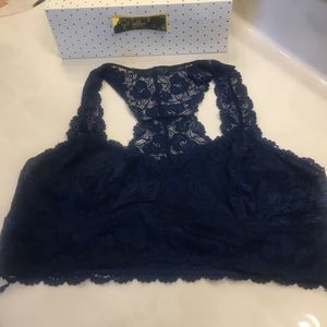 Blue Lace Bralette New Without Tags